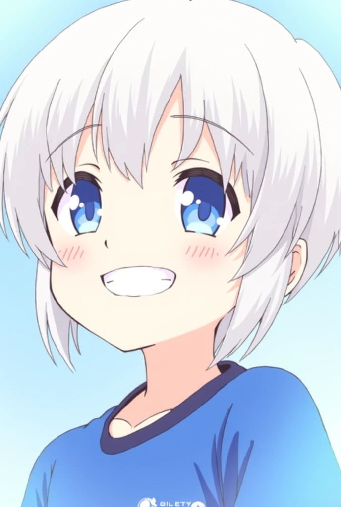 A Blue Lock character smiling (Nagi)