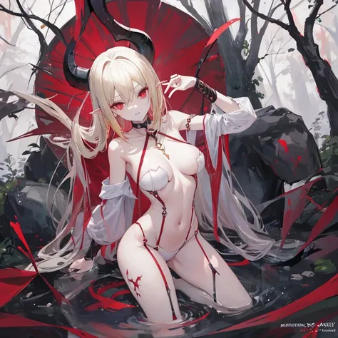  Irinora is a succubus from Pandemonium ,  demonic creature ,  known for its sensual charm . She has a slender figure., , curved horns and a tenacious tail with a shoulder blade ,  her characteristic .  Her breasts contrast with her feminine hips and full,...