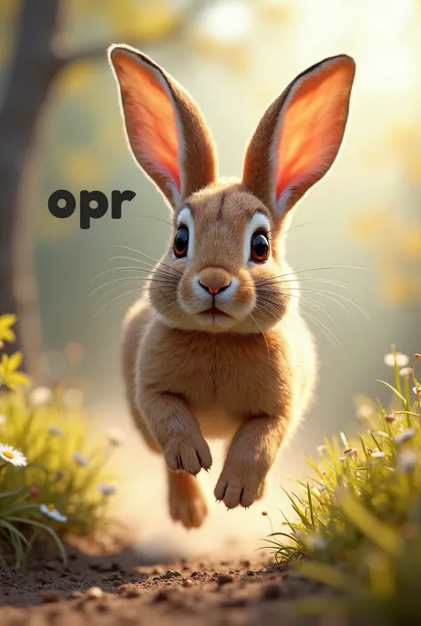 Running rabbit that says OPR