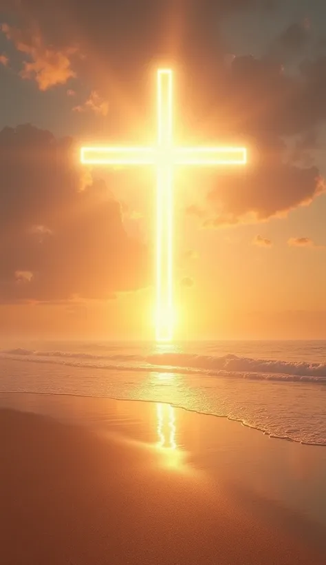 Give me sunrises on the beach with the cross of God in the sky