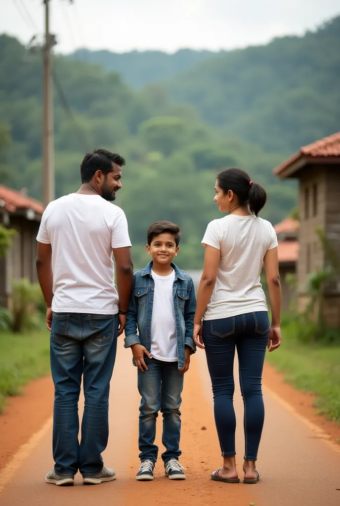  boy photoshoot in sri lanka avissawella road with mother and father