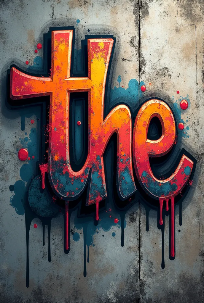 Create the word the in graffiti style 