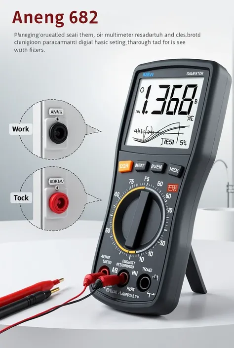 Generate digital display multimeter image model aneng 682