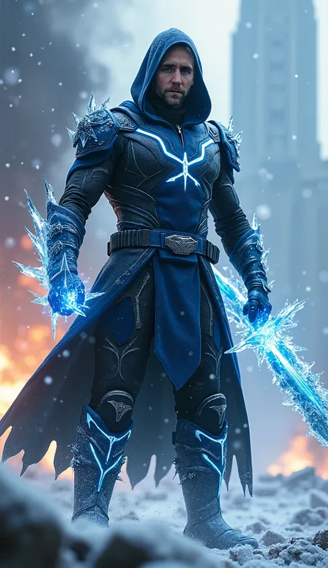 Tom Hiddleston As **sub-zero** it would be an impressive sight **icy power and majesty**!  

### **visual:**  
Tom Hiddleston, As **sub-zero**, displays a classic suit of **frozen warrior**, with modern details. SUA **dark blue and black armor** is decorat...