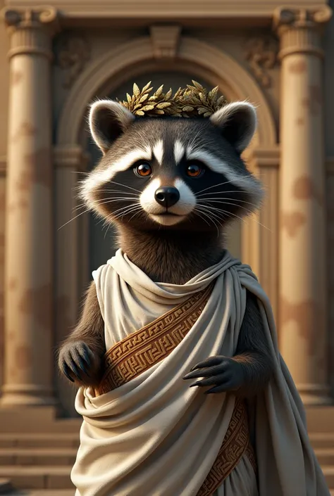 Greek-style raccoon