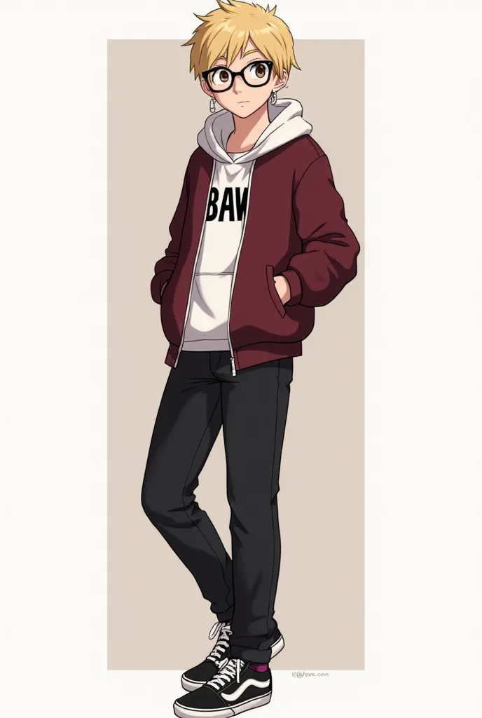 Perfect but I'm dark blond, I wear glasses and earrings, My eyes are brown the color of mine and I am white. I like sweatshirts with the word “BAW” on them . Black pants and vans . I want art in a Pokémon style because I'm going to use the character to be ...