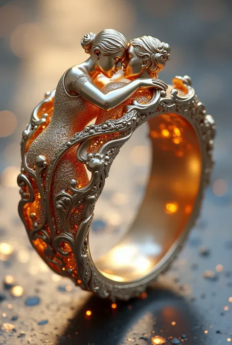 I would like you to create a 3D ring inspired by the greatest love in the world with top visual effects to win a competition for the best 3D ring designer