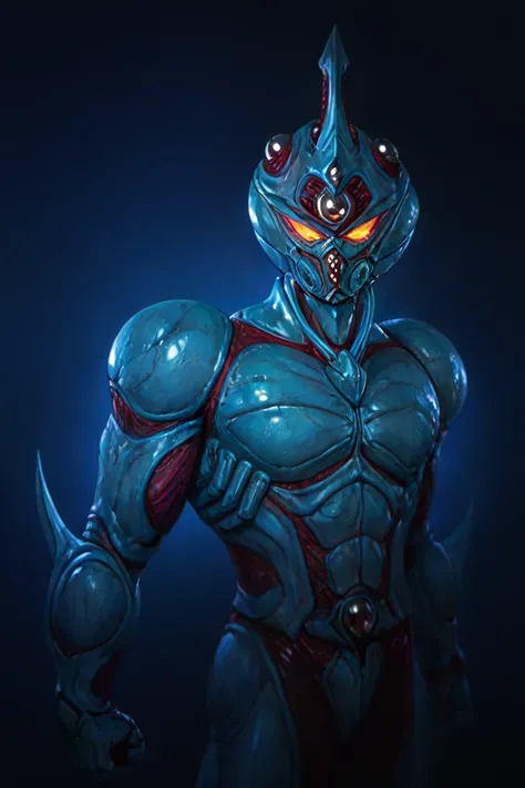 Suit & Aesthetic:
	•	Jet-black bio-armor with crimson hellfire veins.

•	A demonic mask/helmet that shifts between his different states.
	•	Glowing abyssal eyes that shift from red to blue to violet, depending on his energy level.
	•	Chains wrap around his...