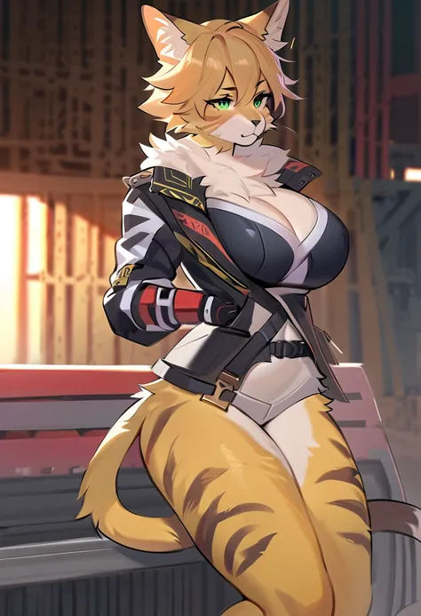 (top quality, best quality, Famir, High-quality illustrations, masterpiece, perfect artwork, cinematic light and shading, 16k, 1080p, uploaded on e621)(kemono, furry, anthro, alone), 1 larger female, (very detailed body, face, tail, arms, hands, legs, head...