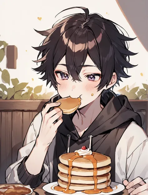 
Shota boy eating pancakes 