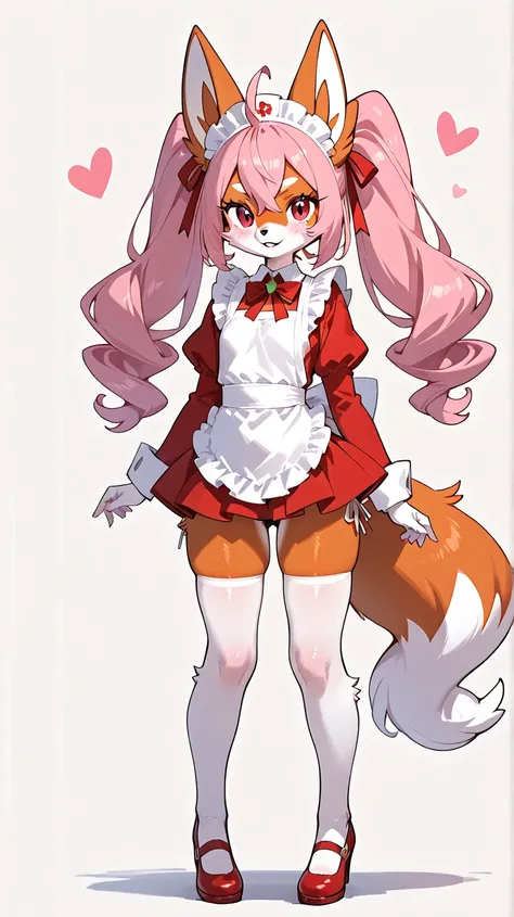 Female furry ager red ♥️ fox 🦊 pokemon cartoon osirixart  ai generated style pony XL