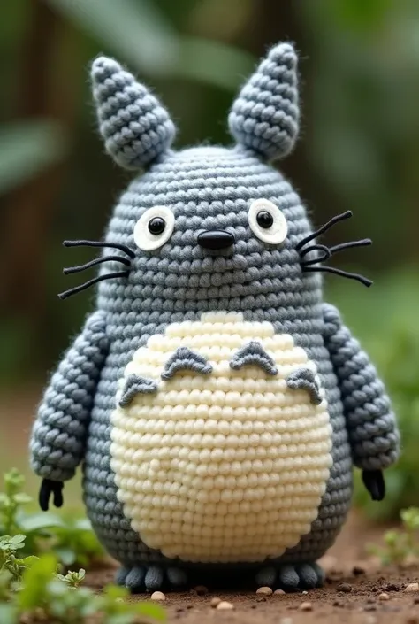 Make the costume a totoro crochet style