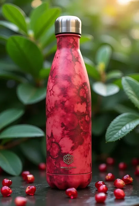 Pomegranate water bottle