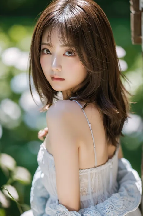  high quality,超high resolution,、1 person,whole body、Shiny brown hair,(8k, 4K、最 high quality, high resolution, 超high resolution:1.1)、Short Bomb Hair、Cool Look, staring at the camera, beautiful skin、、 Reveals Cleavage、whole bodyの画像、 realistic, finely, high r...