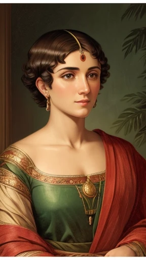  A Man  .  Judaita with short hair focused on her face 