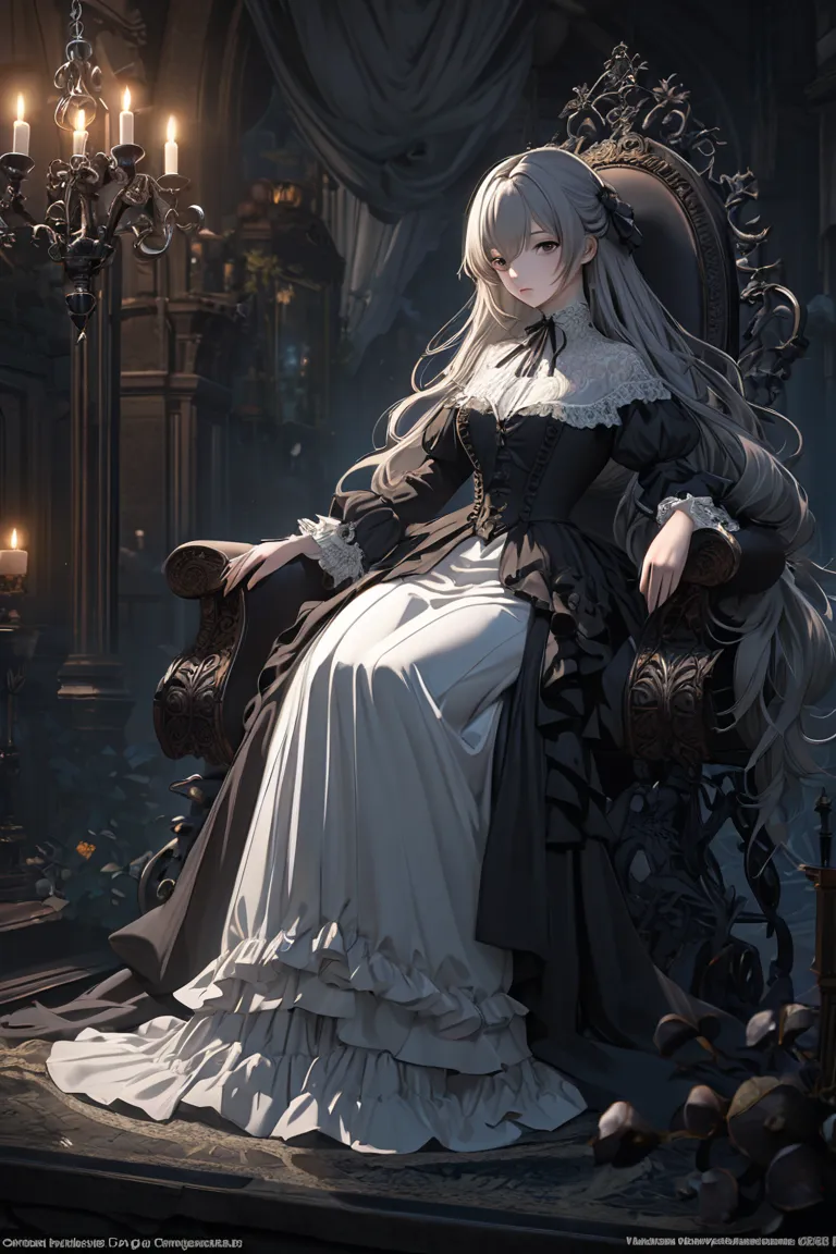 Official Art, Unity 8k wallpaper, super detailed, beautiful, beautiful, masterpiece, best quality,
darkness, atmosphere, mystery, romanticism, creepy, literature, art, fashion, victorian, decoration, intricacies, ironwork, lace, contemplation, emotional de...