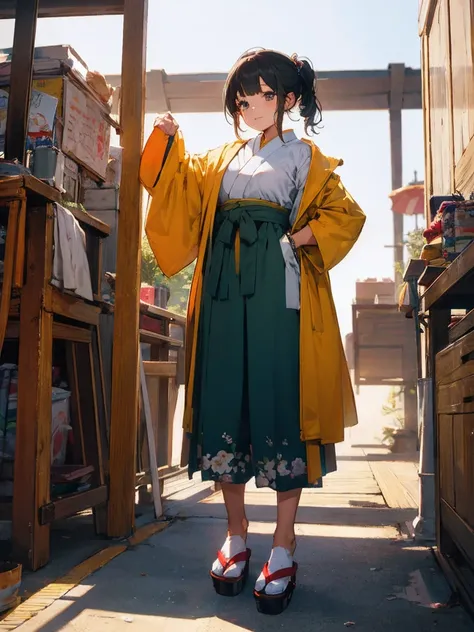 photorealistic， ultra high precision，TOP QUALITY，TOP QUALITY，8k，RAW photo， very detailed，  super high resolution ，( very cute Japanese girl)，whole body，1 person， shalwar, oversized jacket