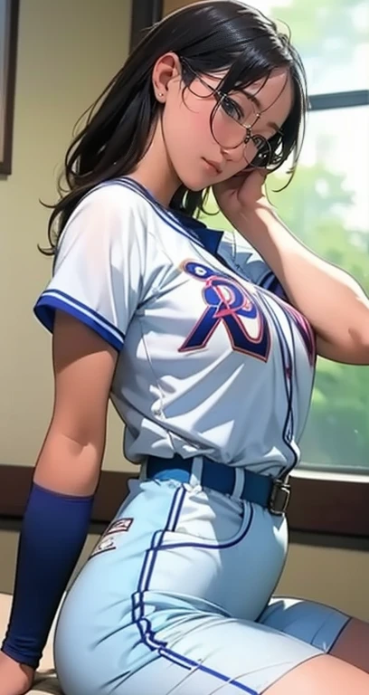     brown skin next to women、 A woman in a baseball uniform throws a ball into a baseball field,  Beautiful Southern Japanese Women ,      Japanese Girl ,   beautiful young Japanese woman ,    attractive pose that will make your neck droop,  Gorgeous   Jap...