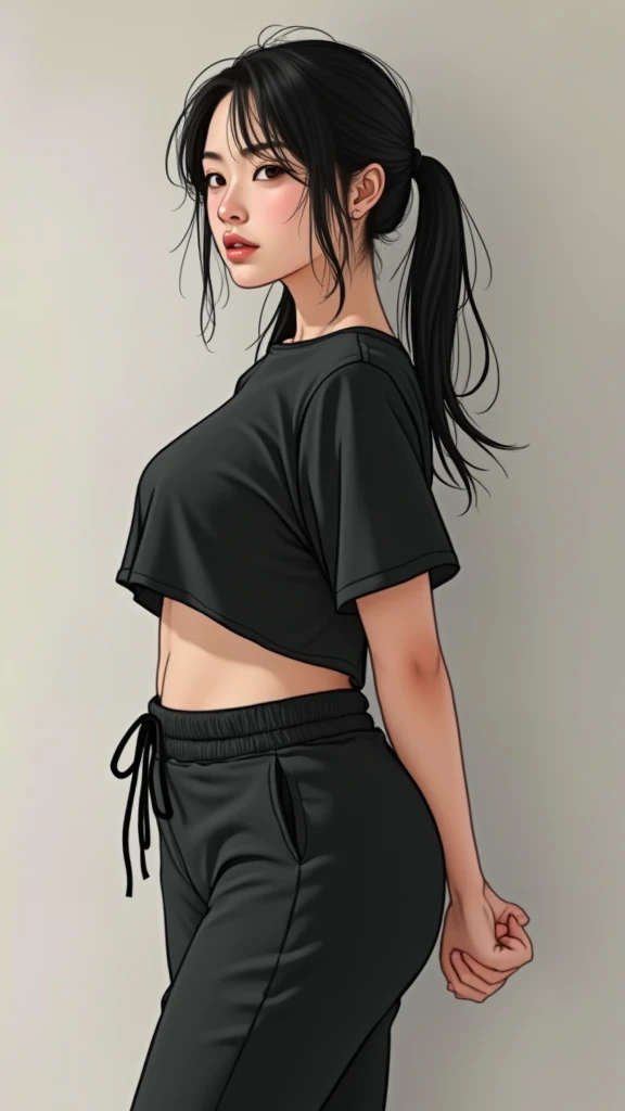 A 27 year old chubby woman from Japan with unkept pig tails. (Realistic) She's a gorgeous, thick woman with a short pear shapped body. She has jet black hair and an awkward smile. She doesn't like being around people. She usually goes out in joggers and a ...