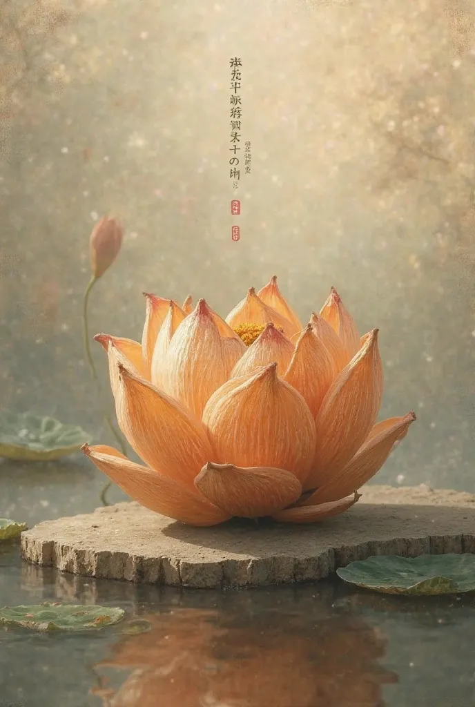 I want to create a picture of a lotus fruit to print hanging paintings 