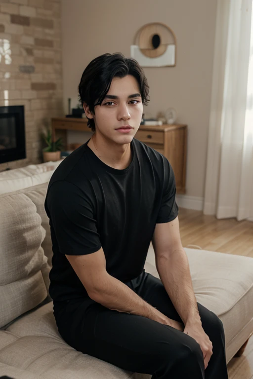 Handsome young boy relaxing