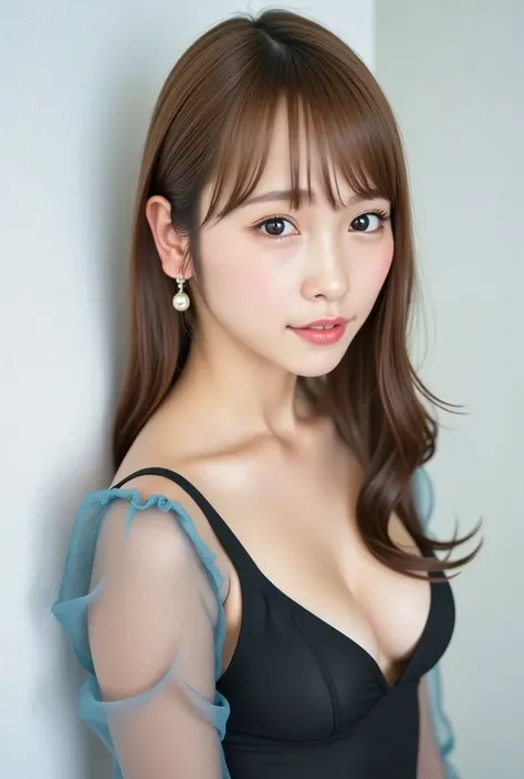  cute 18 year old Japanese high school student 、  very cute face、 very white skin 、 pear shape、 Not Korean 、There are no Korean characteristics 、 photos、Actual product、Super tight,  super thin transparent rubber long sleeve leotard 、  sexy leotard with a w...