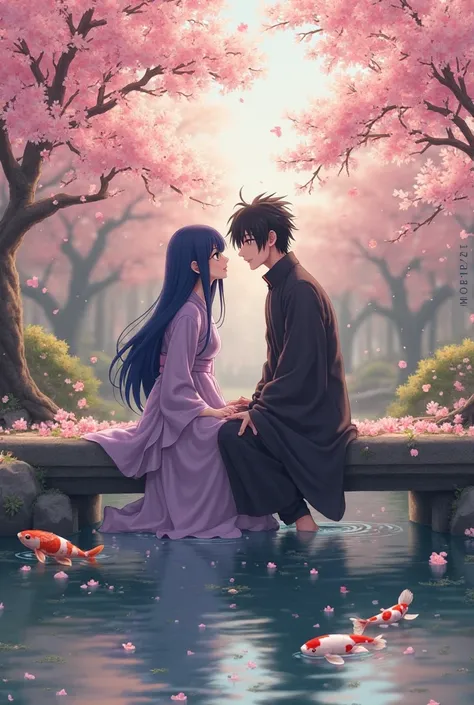 Hinata and Sasuke on a romantic date