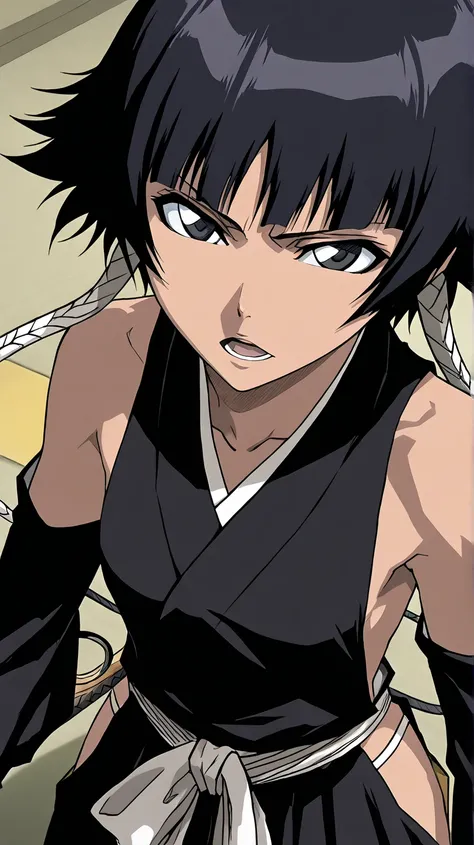 sui-feng,BLEACH
High quality ,  best quality , masterpiece,  High Resolution , detailed face( LoRA: sui-feng),anatomically correct, detailed hair Style( LoRA: sui-feng),anime Coloring
solo, 1 girl 
short hair, bangs, black hair, short hair with long locks,...