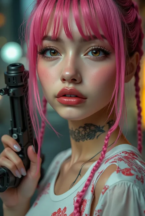  [Style: "Photorealistic, cinematic, realism"] ((Key Directive: "The priority is the anatomical accuracy and texture of the materials as well as the quality of the eyes")) { Character: "20-year-old Caucasian woman" | Face: "symmetrical, pale skin, full lip...