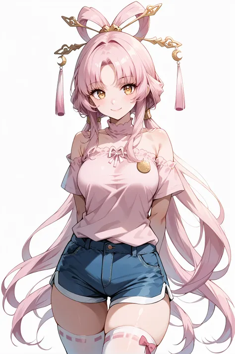score_9, score_8_up, score_7_up, source_anime, 4K,perfect fingers,(perfect hands, perfect anatomy),prefect lighting, very aesthetic, intricate details,highly detailed background, masterpiece, high quality, best quality,
1girl,solo,fu xuan, pink hair, yello...