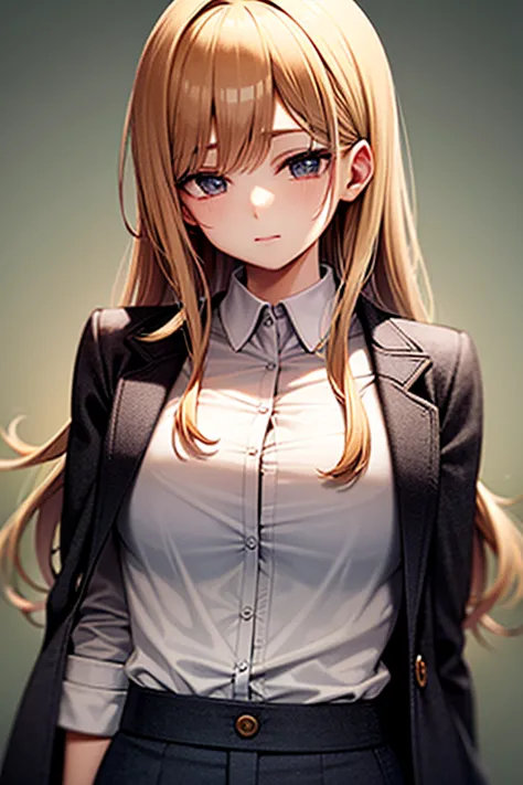 PieckAOT,shirt, jacket, closed_mouth, white_shirt, collared_shirt, upper_body, dress_shirt