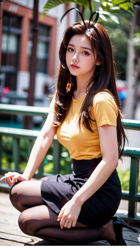 (1 lady), (Best quality at best:1.4), (ultra - detailed), (extremely detailed CG unified 16k), A Beautiful Woman with Perfect Figure: 1.4, Sharp Focus: 1.2, purple hair, very detailed, High-definition RAW color photo, professional photoshooting, amazing fa...