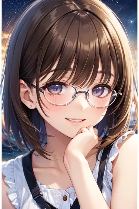  anegasaki nene, shiny brown short hair, beautiful brown eyes, smiling face, sparkling pupils, (fine grain), highly detailed eyes, highly detailed face, highly detailed eyes,, (masterpiece:1.2, best quality), 1 girl, cowboy shot,cowboy shot,, 

, 



超high...