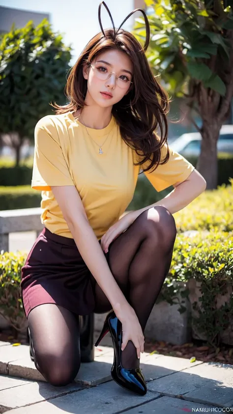 (1 lady), (Best quality at best:1.4), (ultra - detailed), (extremely detailed CG unified 16k), A Beautiful Woman with Perfect Figure: 1.4, Sharp Focus: 1.2, purple hair, very detailed, High-definition RAW color photo, professional photoshooting, amazing fa...