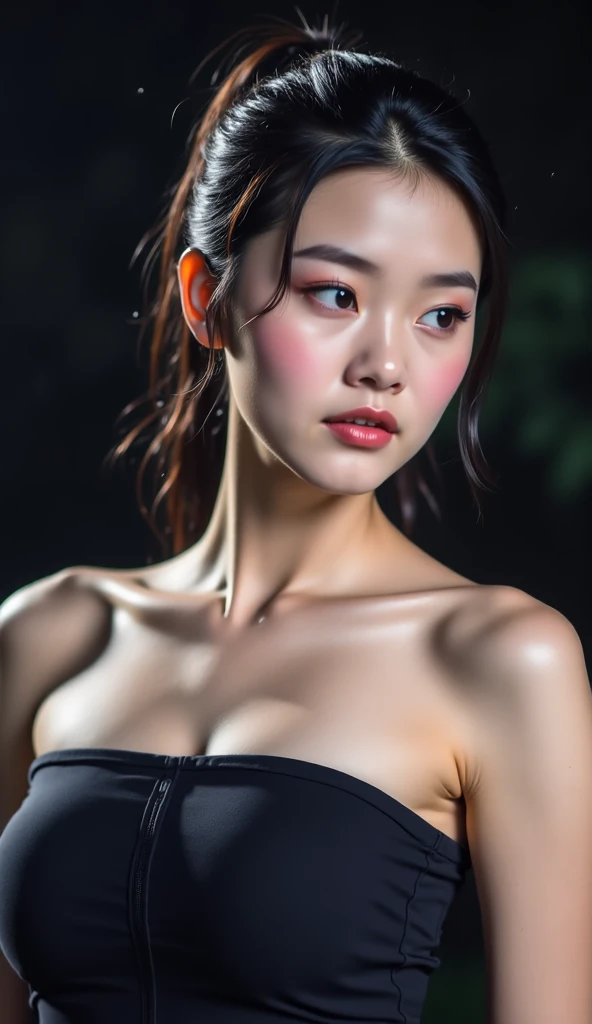  High Quality Photos  , 3D 8K,  ถ่ายด้วยThe camera คุณภาพสูงที่สุด , The camera , Fuji Camera , , Using the highest quality and most modern film ,ภาพและสีที่ Realistic , A round faced Asian girl ,  seductive smile,  sexy in various poses ,  Exciting action...