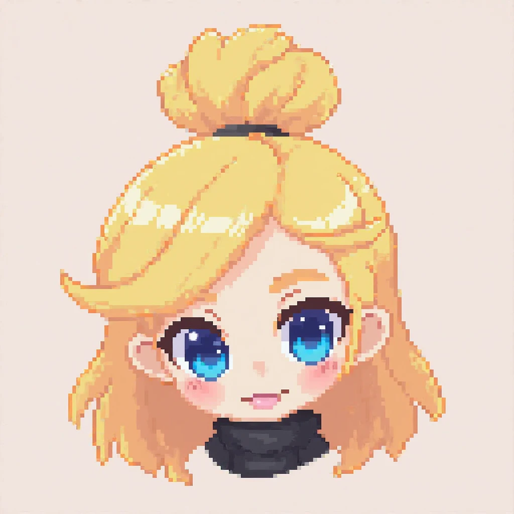 voici une description d'une de mes abonnés tiktok !
Jaimerais que tu me créé un avatar ( personnage en pixel ):en t'inspirent de celle-ci.
"grande, cheveux châtain blond un visage légèrement rond yeux bleus, cheveux mi long avec un chignon, un debardeur pl...