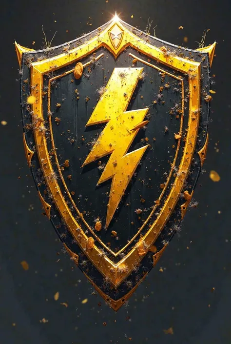 Create me a shattering shield
Name: Imperial Lightning
Colors: negro, Yellow and White
Symbols: Something disruptive with the team's name
Form: An aggressive and very disruptive form that represents the name (the best shield)