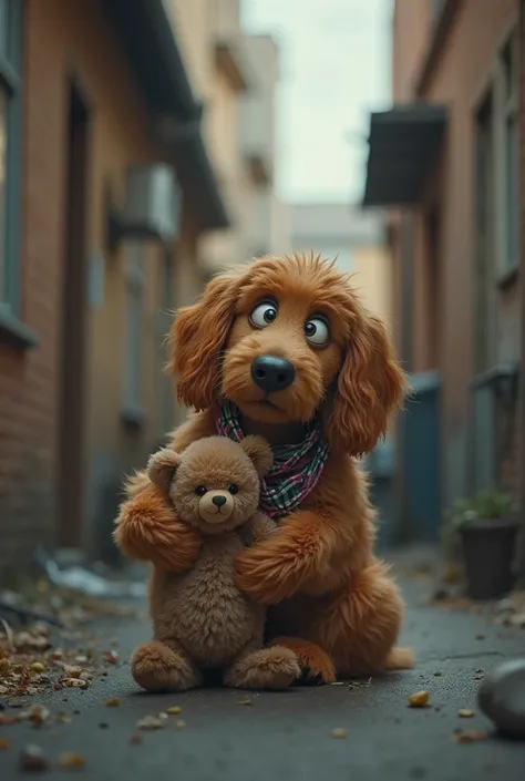 A struggling dog father, out of work and low on money, sees his little daughter's longing for a toy he can’t afford. Determined, he takes on a tough cleaning job in a back alley to earn enough for a stuffed bear. Exhausted but proud, he surprises her with ...