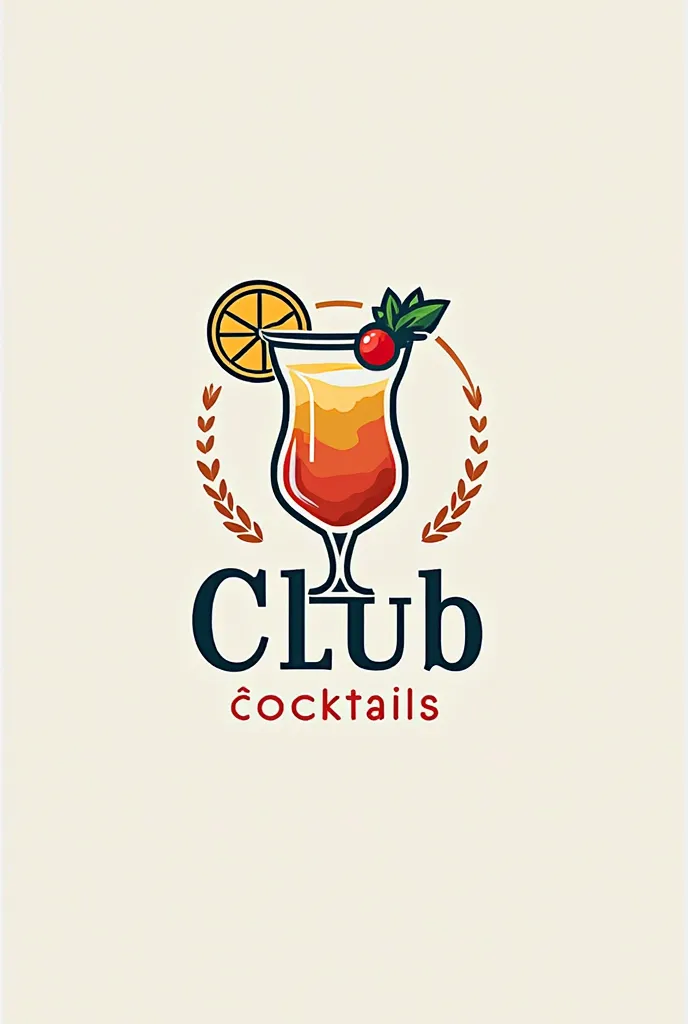 I want to create a logo that has the name of the club, in turn, it will have a cocktail sale and we must take into account the situation of Health and Sportech.