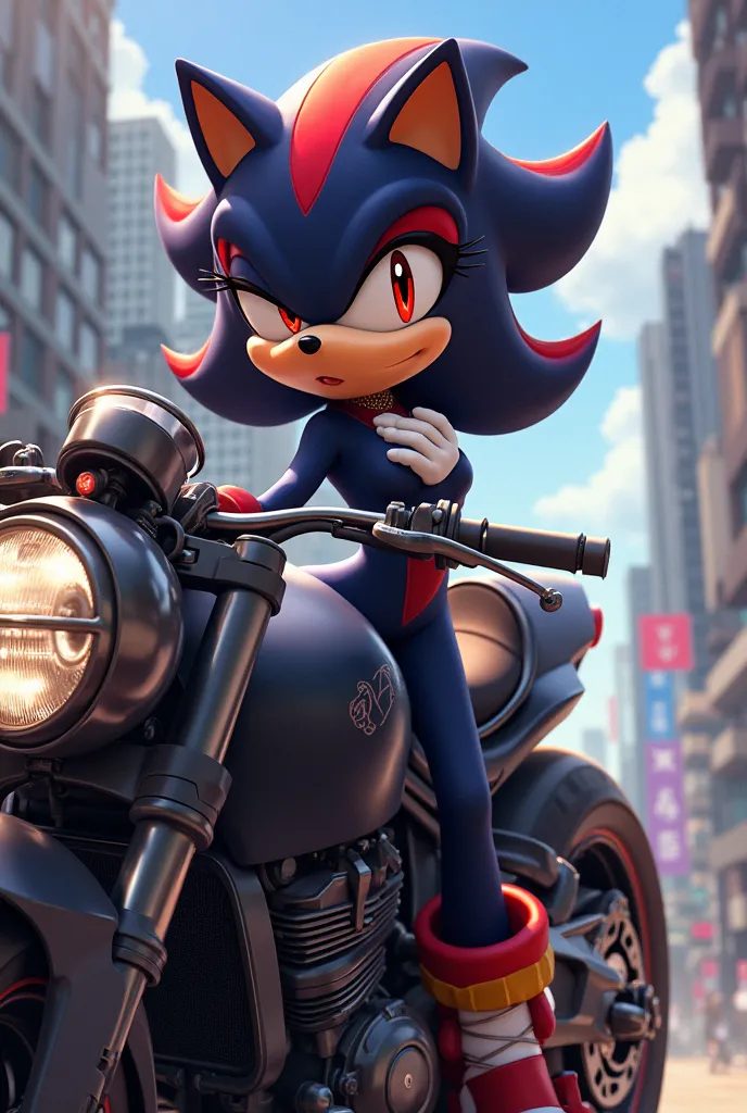  Female,  hedgehog , Similar, a, Shadow the  hedgehog , Very pretty,  chichona, And he has a motorcycle,