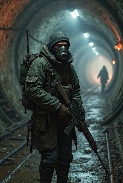 Make Artyom from metro books in metro tunels, you know , those big metro tunels from Russian metro with and ak 