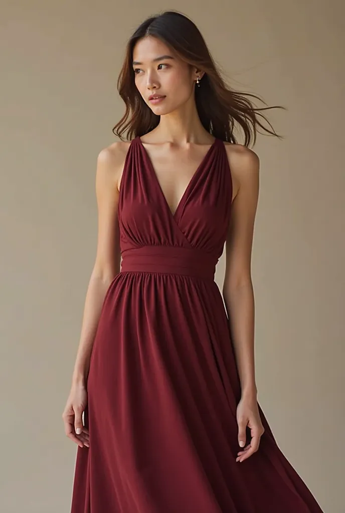 Design maroon family day dress