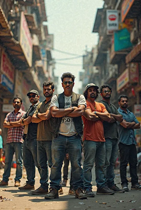 Bihari gang pose on street of dhaka