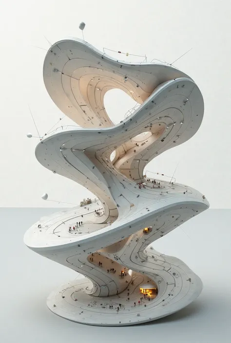 Make a parabolic or hyperbolic structure na based sa design concept ko Concept and Framework: Morphé

Morphé, derived from the Greek word meaning "form" or "shape," embodies the idea of continuous transformation in architecture. It challenges the rigidity ...