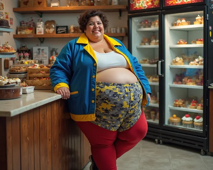 realistic body, It doesn't seem like it,Lorena is a morbidly obese Argentinian plus-size body positive woman of 1.60 meters tall and 3,859 kilos in weight, He is 47 years old, brown skin , very long and straight brown hair ,  she has several very personal ...