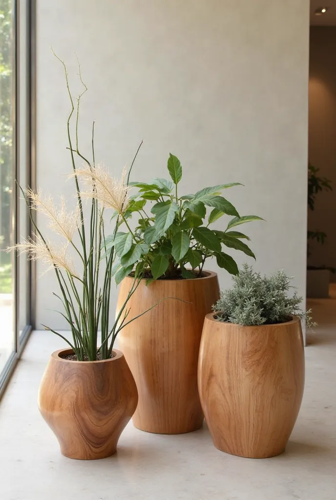 Novel designs of elegant wooden planters