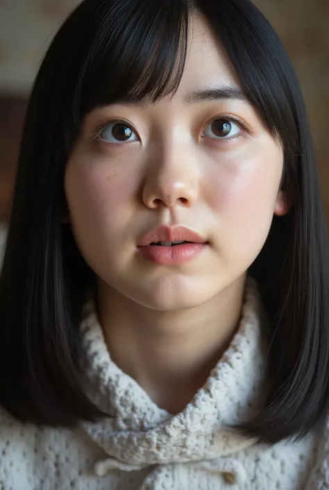 high resolution photo of a young Japanese woman, photo- by Nomi, by Nomi, masterpiece, great quality that hides the collarbone, 8k, extremely detailed, intricate details, sharp concentration, professional lighting, is kneeling in front of the viewer , ...