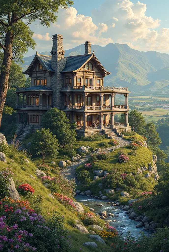 Beautiful hill house 