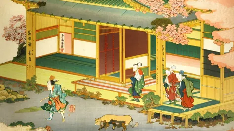 Famous Japanese Ukiyo-e、Fugaku１６scene