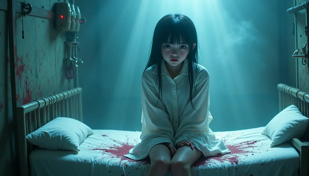 A torture room decorated with torture instruments、 beautiful Japanese girl、(Humiliating my daughter)、scream、(frightened girl)、hello、(Dim lighting)、MERCILESS、Disorder、unusual composition、(Grab a girl and strip her naked)、 masterpiece best quality、baby face、...